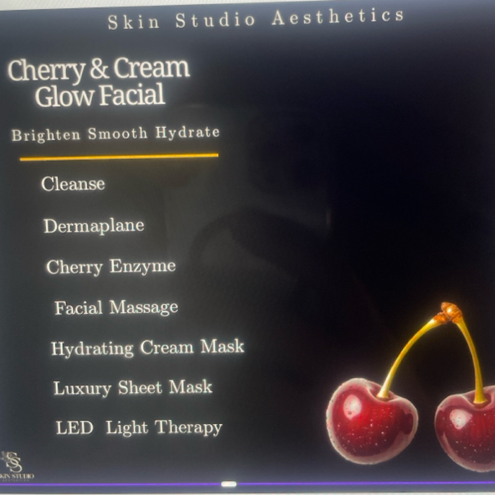 Cherry & Cream Glow Facial at Skin Studio Aesthetics in Altoona, AL
