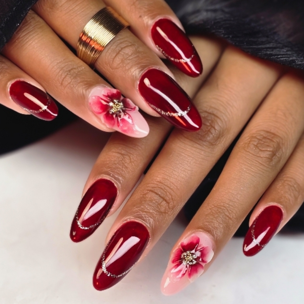 Hybrid Sculpted Extensions at GELLEZA Nail Studio in Noblesville, IN