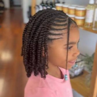 Kids Two-Strand Twists - Associate at Myca Mack Beauty in Northport, AL