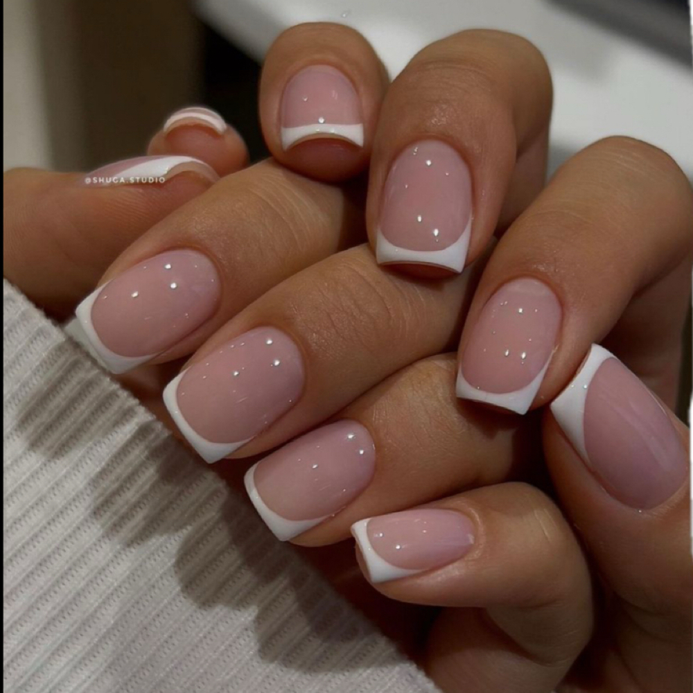 french Tip Gel Manicure at Nailsbyanj in Sacramento, CA