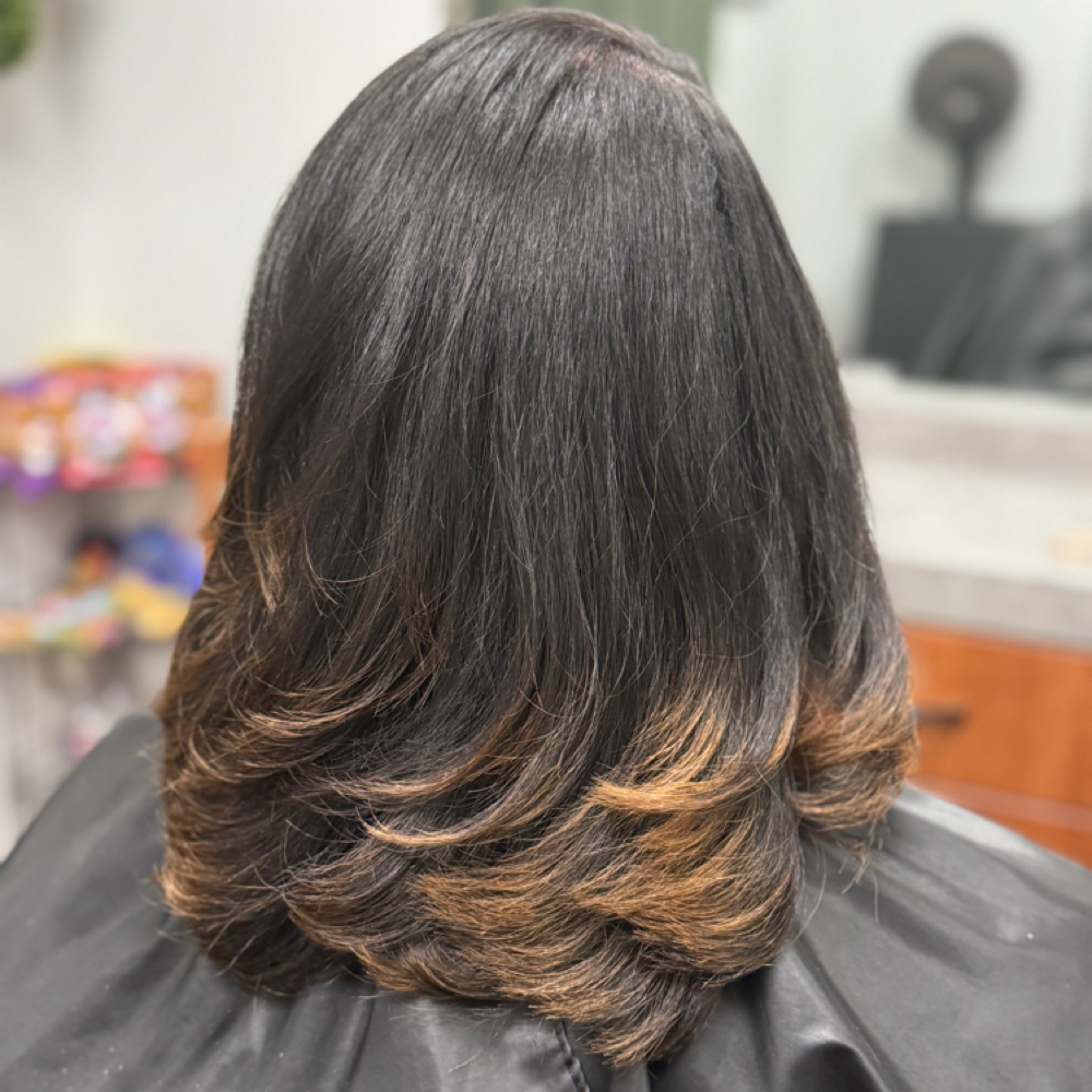 Silk press at Cutz and Effects By Met in Flowood, MS