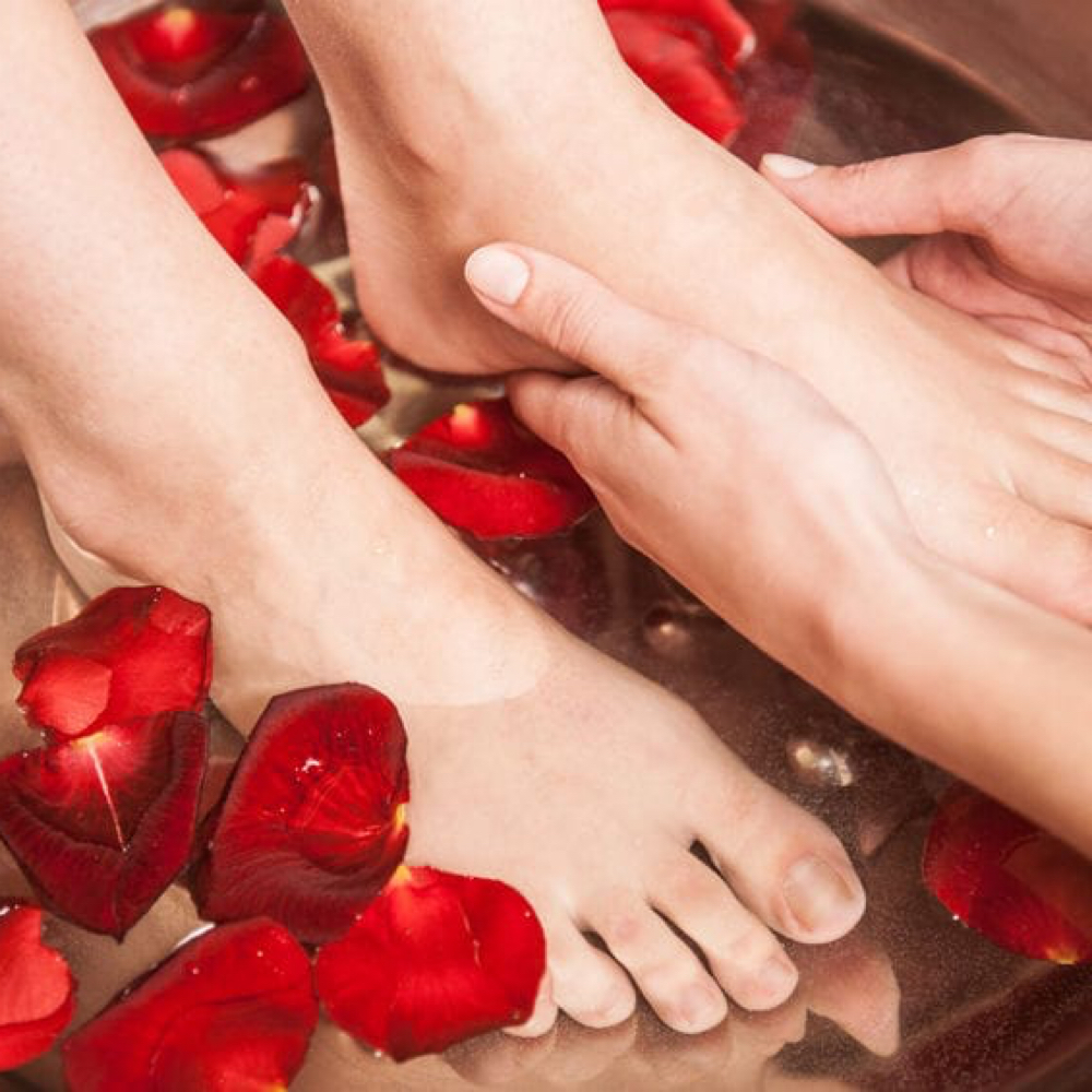 The Rosy Pedicure at JP Nails & Lashes in Lakewood, CO