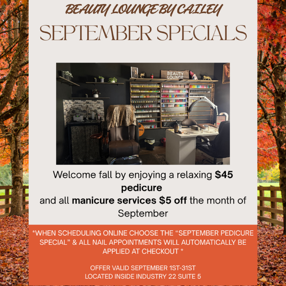 September Pedicure Special 🍁 at Beauty Lounge By Cailey LLC in Dover, OH