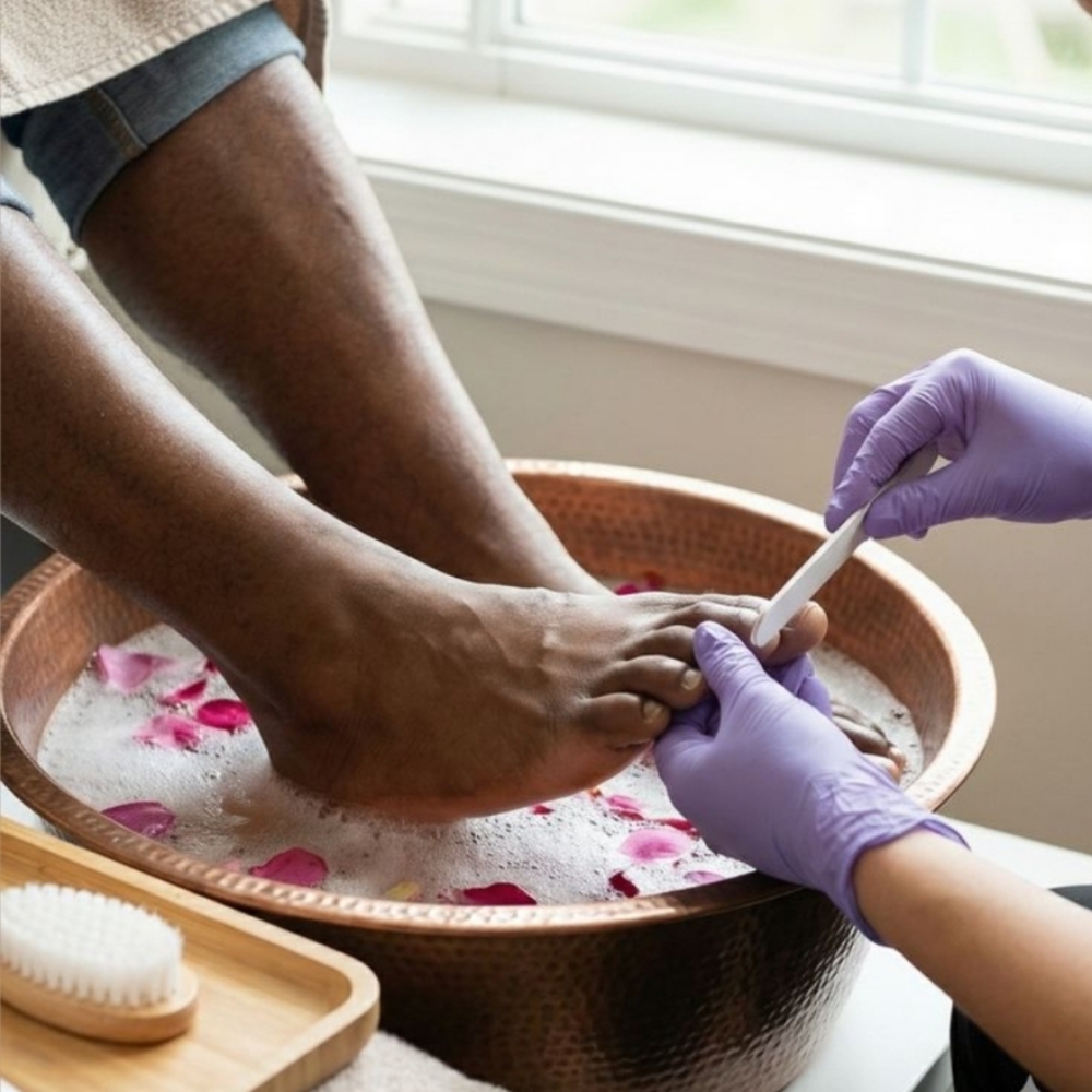 Mens Spa Pedicure at Violet Thistle by Haley in Galion, OH