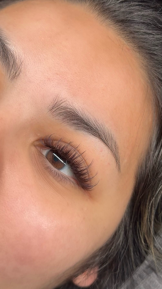 Brown lashes full set
