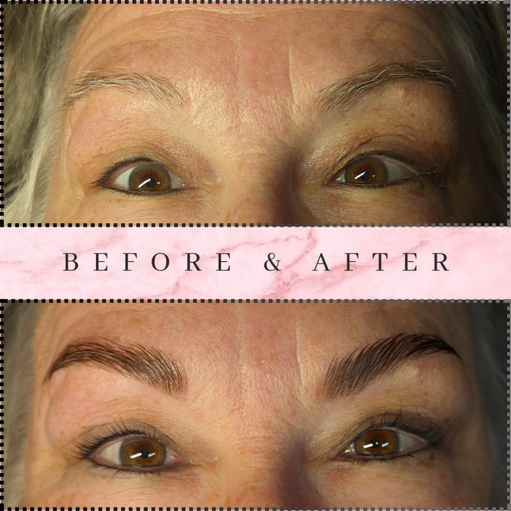 Brow wax and tinting
