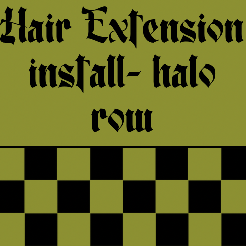 Hair Extensions Install - Halo
