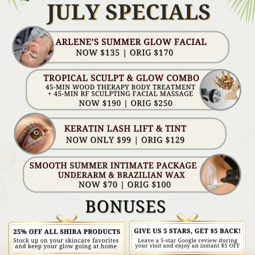JULY SPECIALS at Lavish Beauty By Ellen LLC in Rego Park, NY