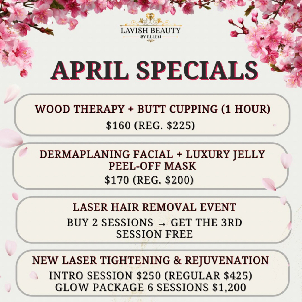 APRIL SPECIALS at Lavish Beauty By Ellen LLC in Rego Park, NY