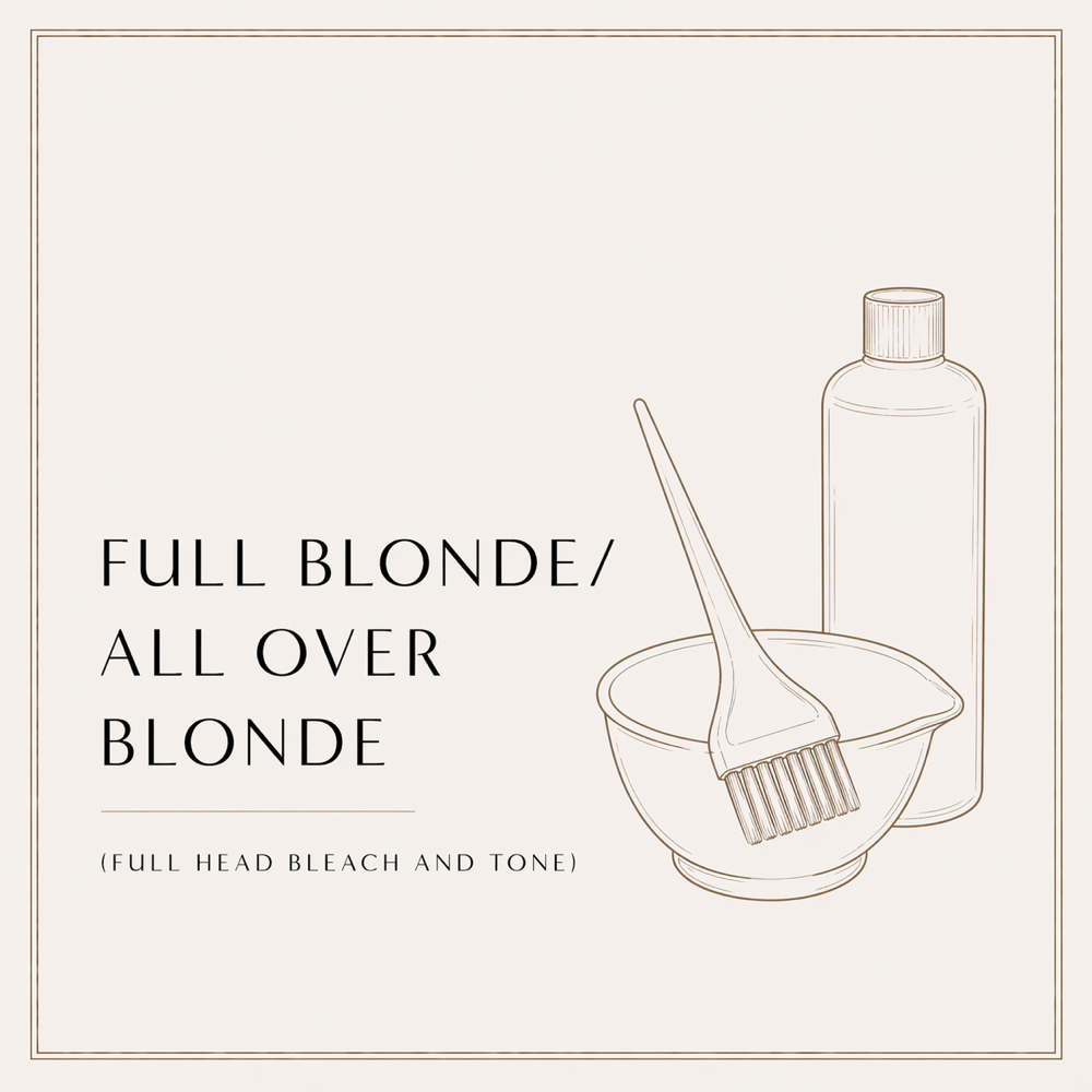 Full Blonde/ All over Blonde at Gilda at The Modern Mane Room Salon in Fairfield, CA