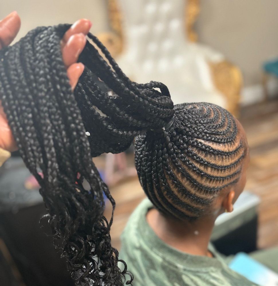 Braided High-Ponytail at Dreya The Artist in Grand Prairie, TX
