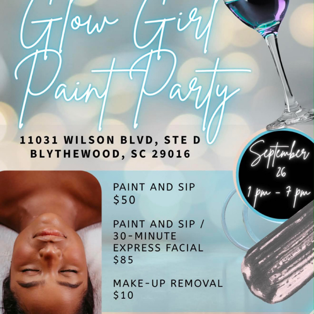 Glow Girl Paint Party at Lais Day Spa LLC in Columbia SC, SC