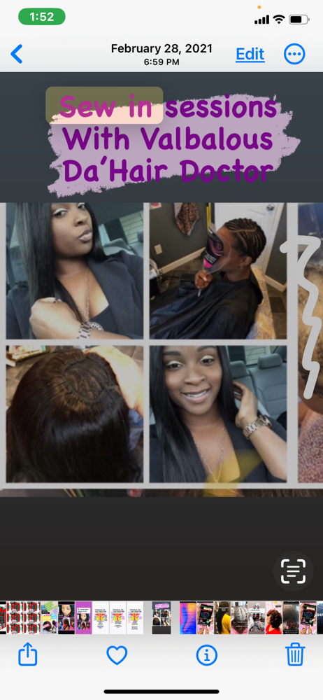 Sew- In/with Treatment