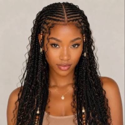 Fulani braids and Lemonade Braids at Eco Lux Salon in Madison, AL