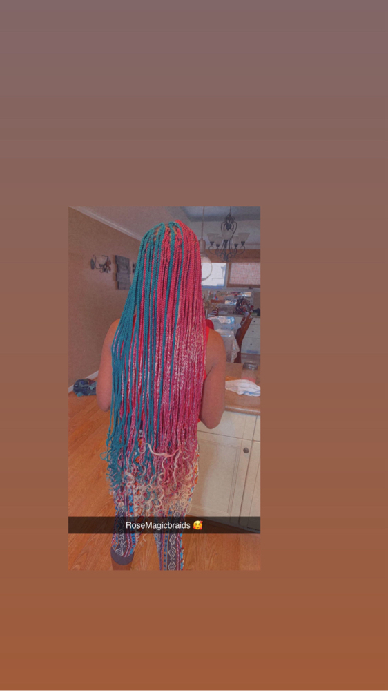 Small Very Long Box Braids