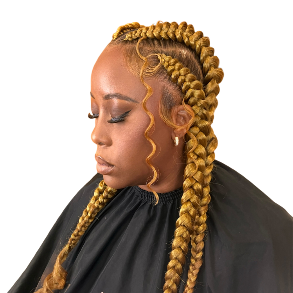 4 Butterfly Braids at Beautiful Braids LLC in Oakland, CA