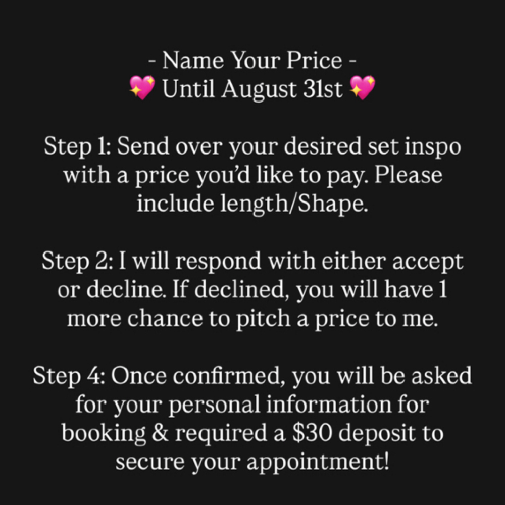 Name Your Price 🩷 at NailsByKDxx in Stockbridge, GA