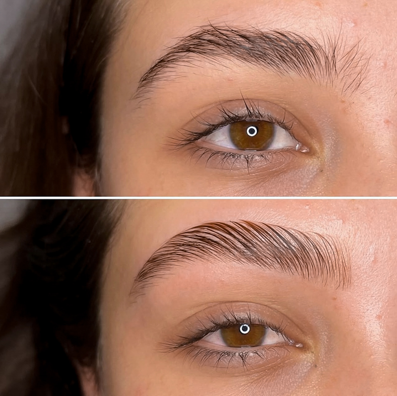 tamed + tinted: brow lamination