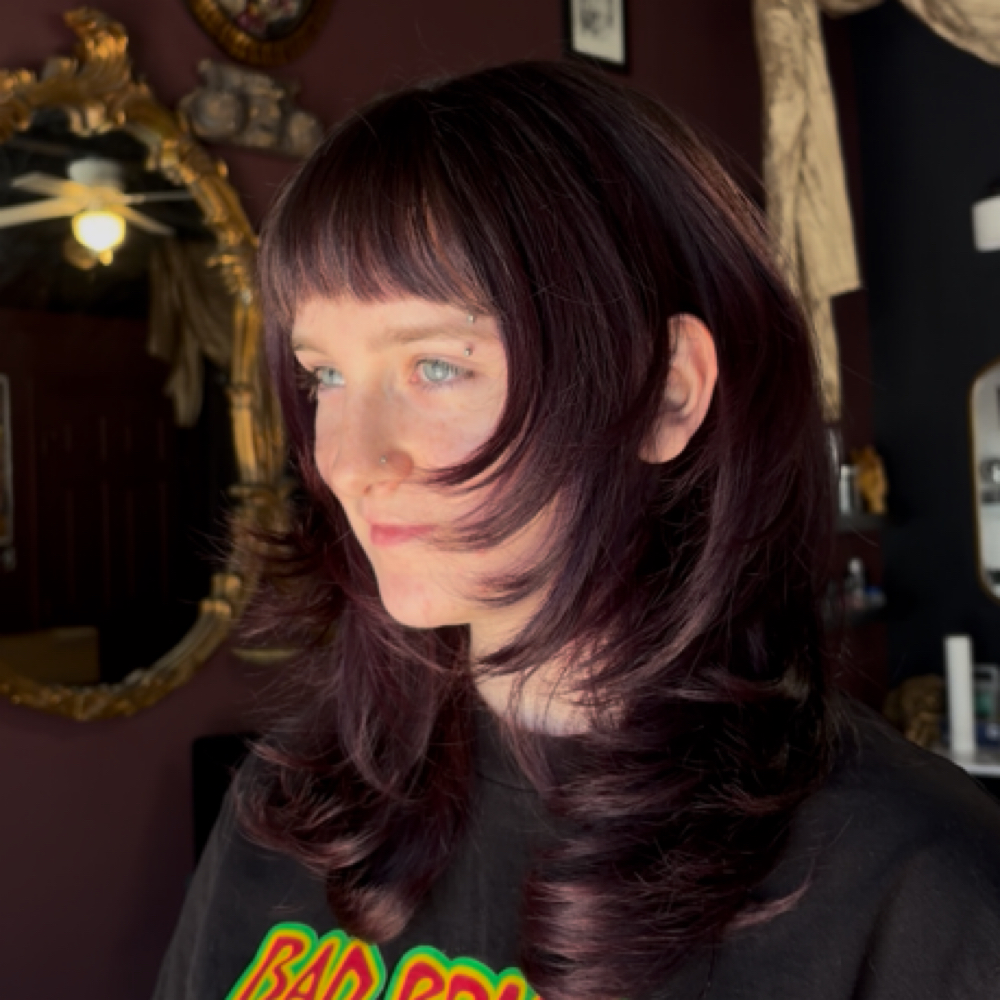 New Client Bangs + Bits at Dead Head Hair Studio in Chattanooga, TN