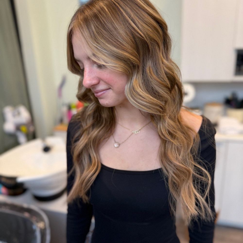 CUSTOM EXTENSION INSTALLATION at Wild Bloom Hair Studio in Wyomissing, PA