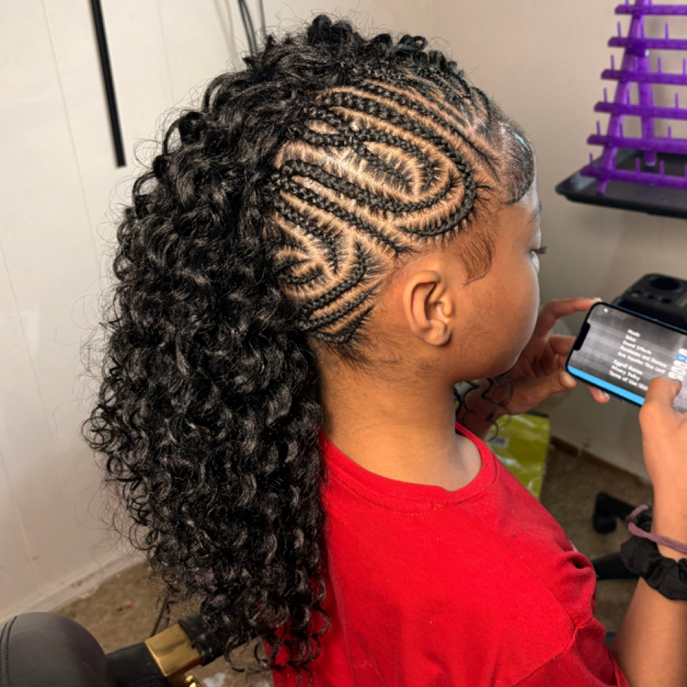 Feedins To The Side W/ Crochet at Bonitaa Beauty Co. in Syracuse, NY