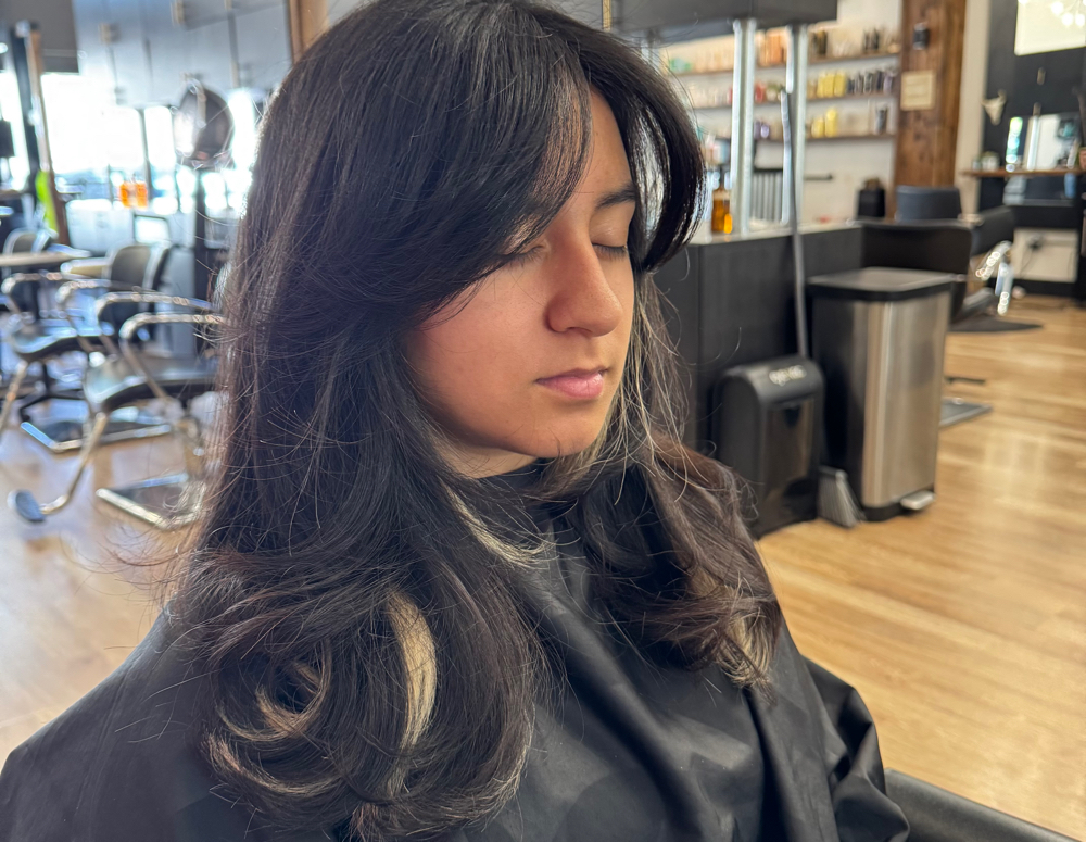 Blowout at Ashley Sanchez in Tracy, CA