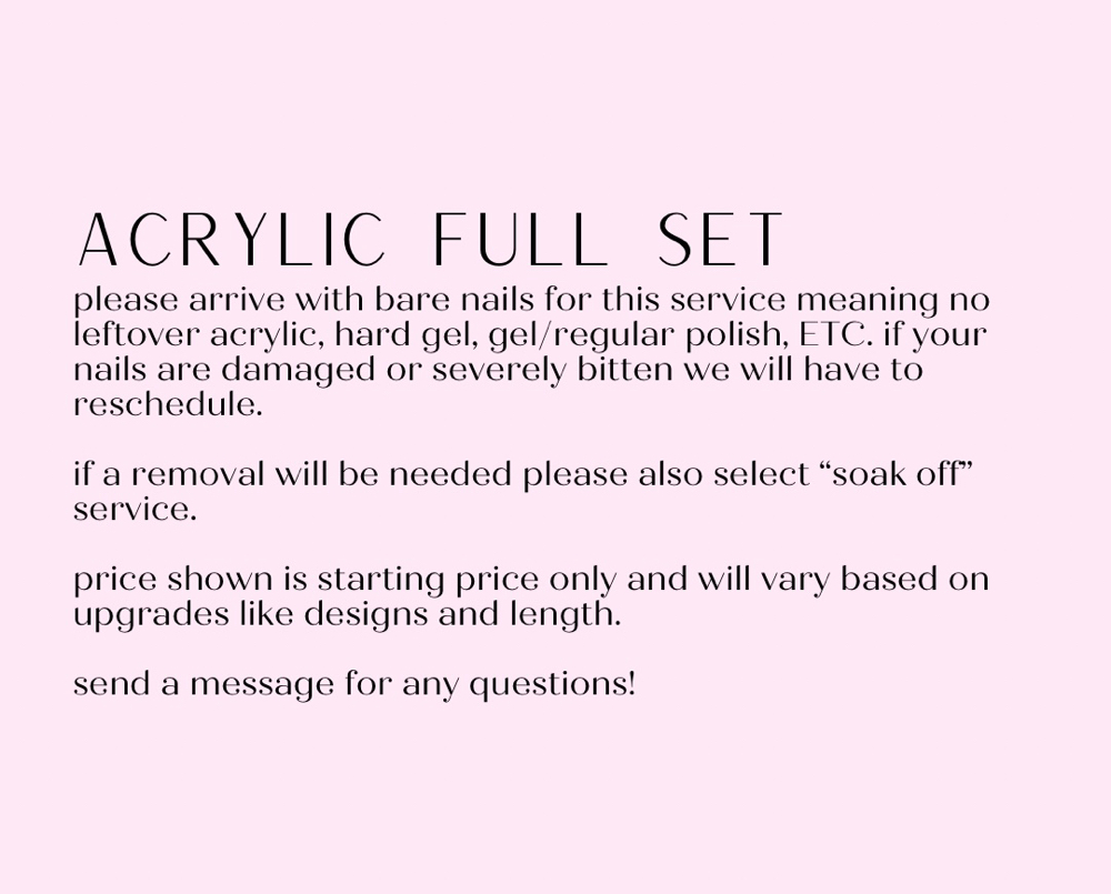 acrylic full set