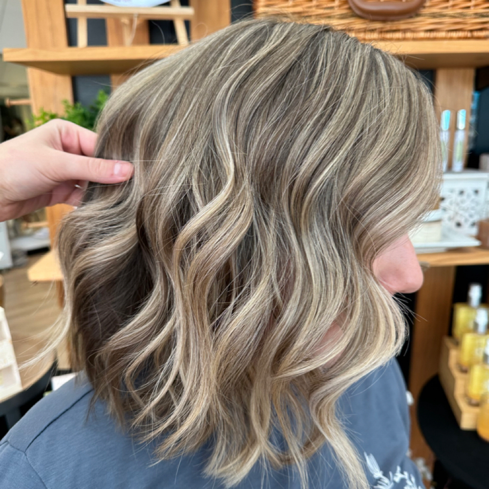 Partial Highlight (short-medium) at Maya Sol Hair Studio in San Antonio, TX