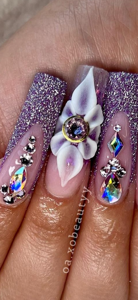 3D Flowers / 2 Nails