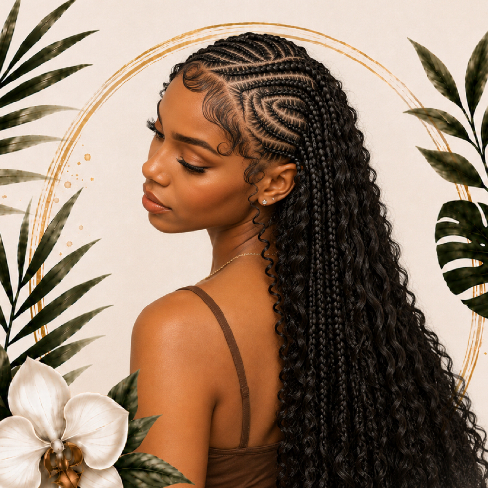 Fulani Boho Knotless at Zmossbeauty Spa in Brandon, FL