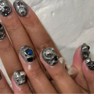 Nail art added to any nail service at with love beauty bar in Brooklyn, NY