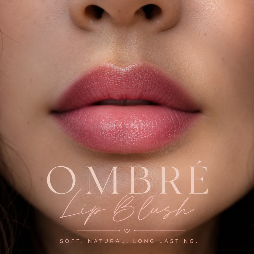 Ombré Lip Blush at KM Permanent Cosmetics in Olympia, WA