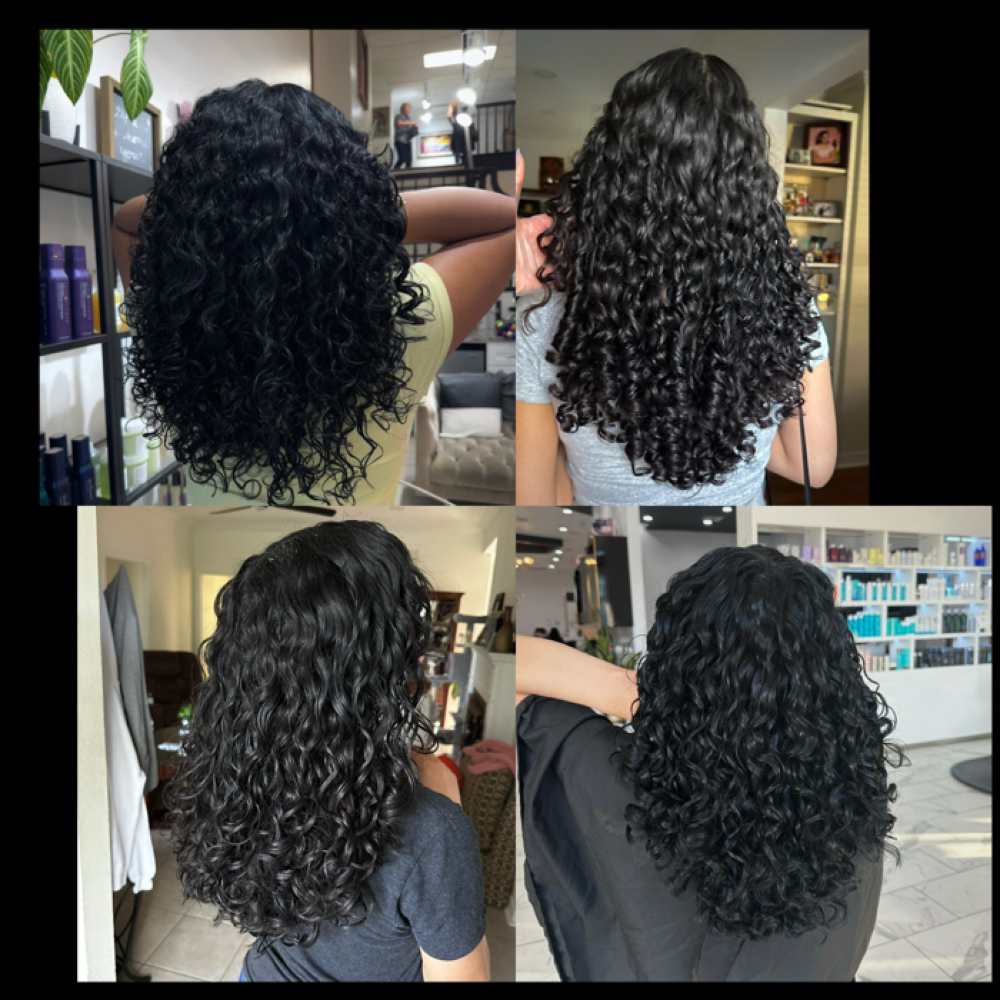 Extended Curl & Wavy Diffusing at V’s Glam Blowouts in Metairie, LA