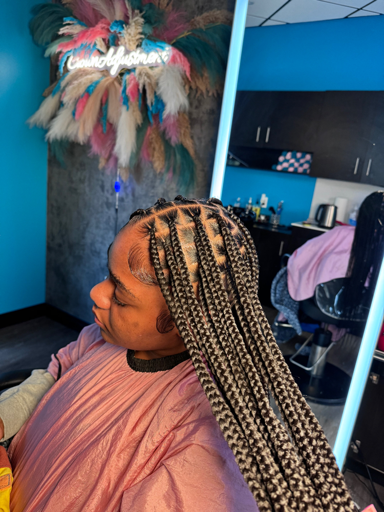 Smedium Knotless - 8 Rows