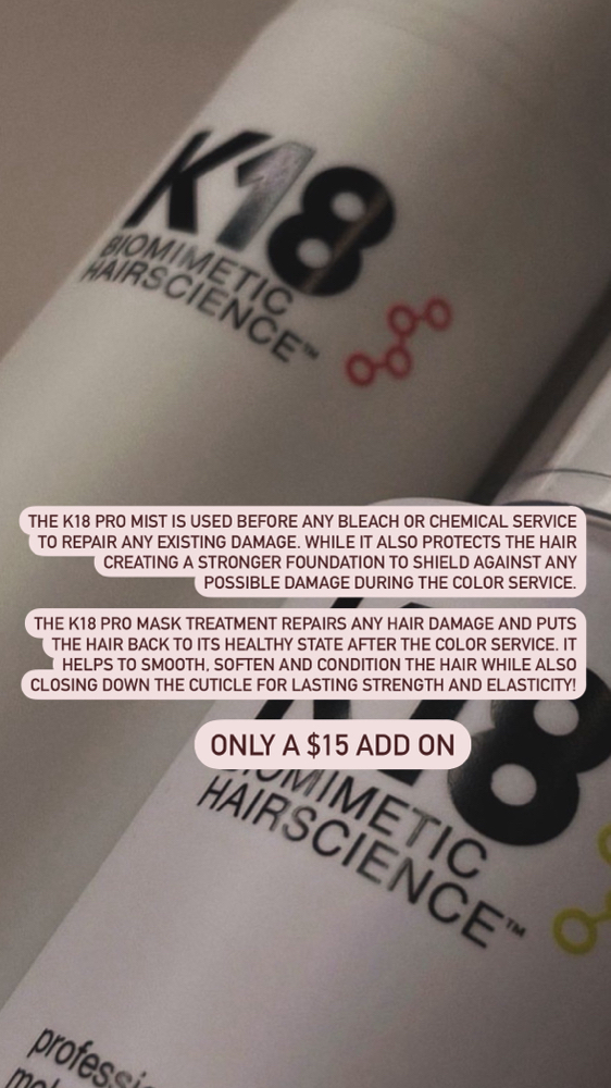 K18 Pro Mist & Mask Add On.