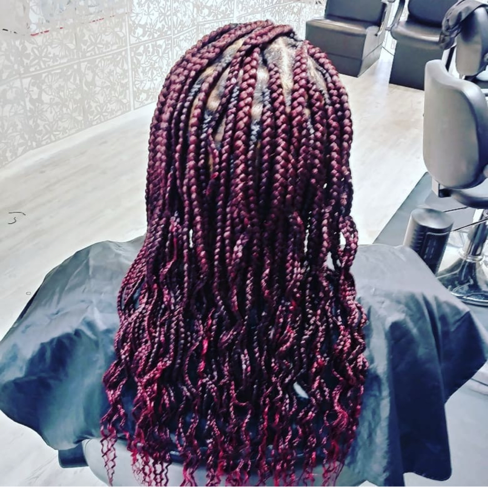 Large Knotless Braids