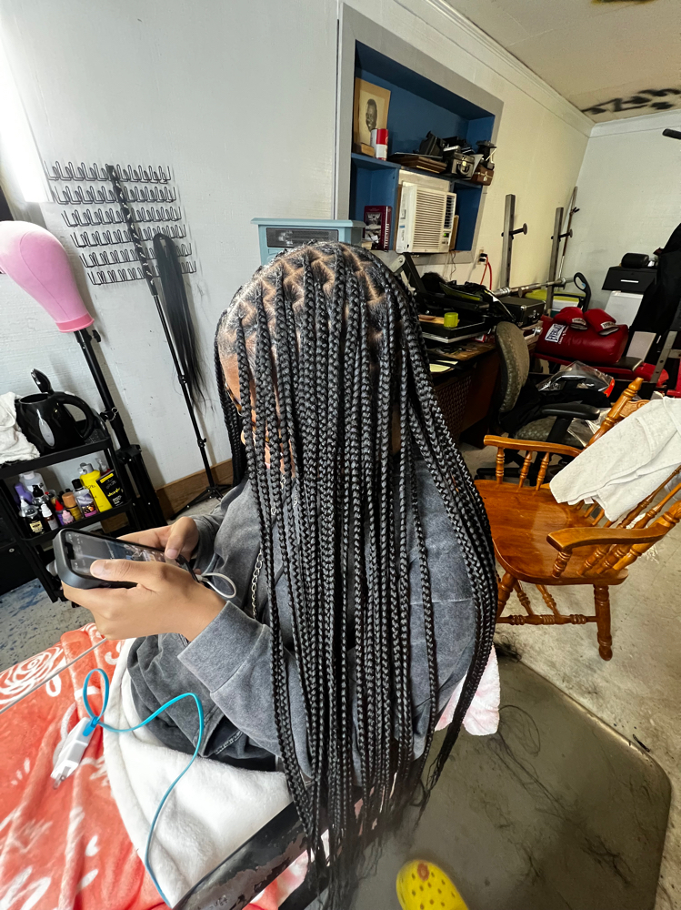 Small Knotless Braids at ManiiStylez in Baton Rouge, LA