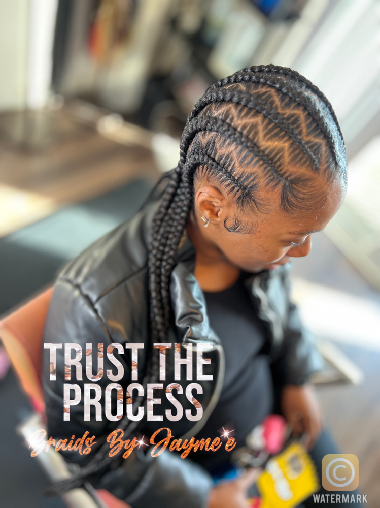 Zigzag Parts Stitch Braids