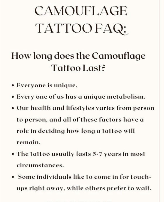 Camoflauge Tattooing