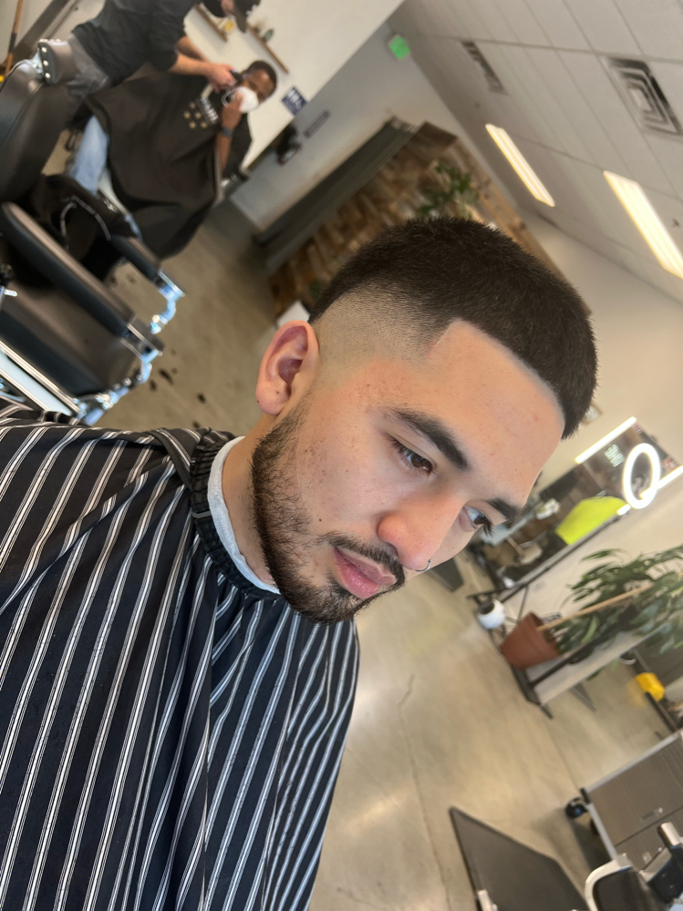 Haircut With Facial Hair