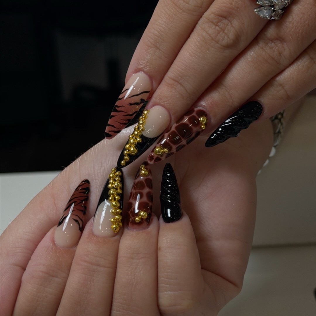Gel-X with Art at Viora Beauty Spa in Orlando, FL