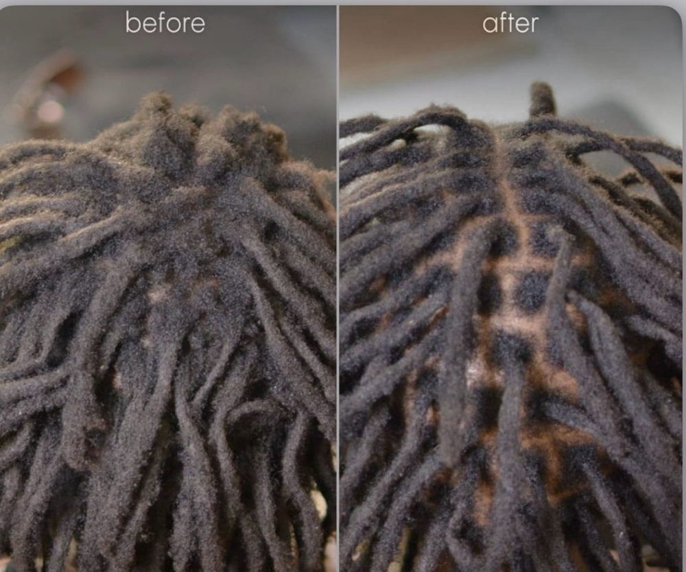Dreadlock Deep Cleansing Retwist at Flax Locks Studio Spa,LLC in Greenacres, FL