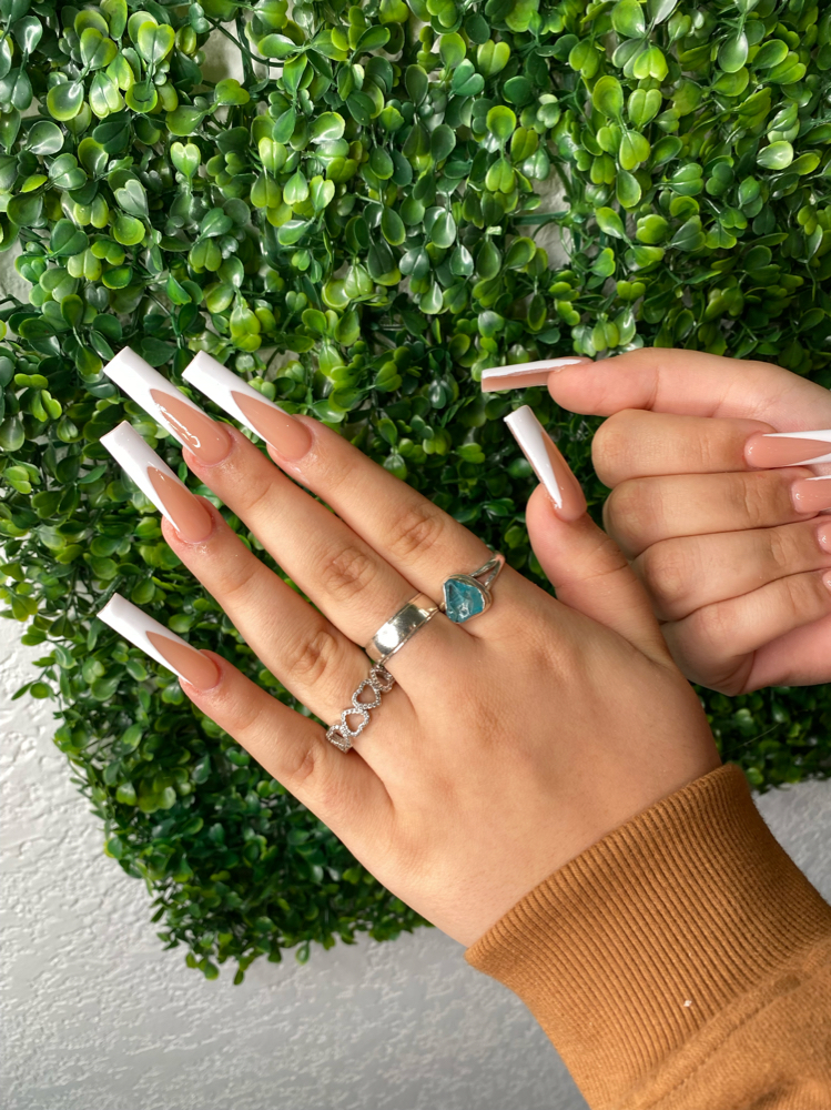 Long French tips