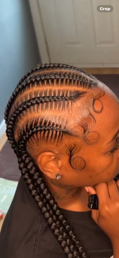 6 Extension Stitch Braids