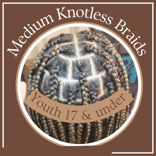 Youth Medium Knotless Braids