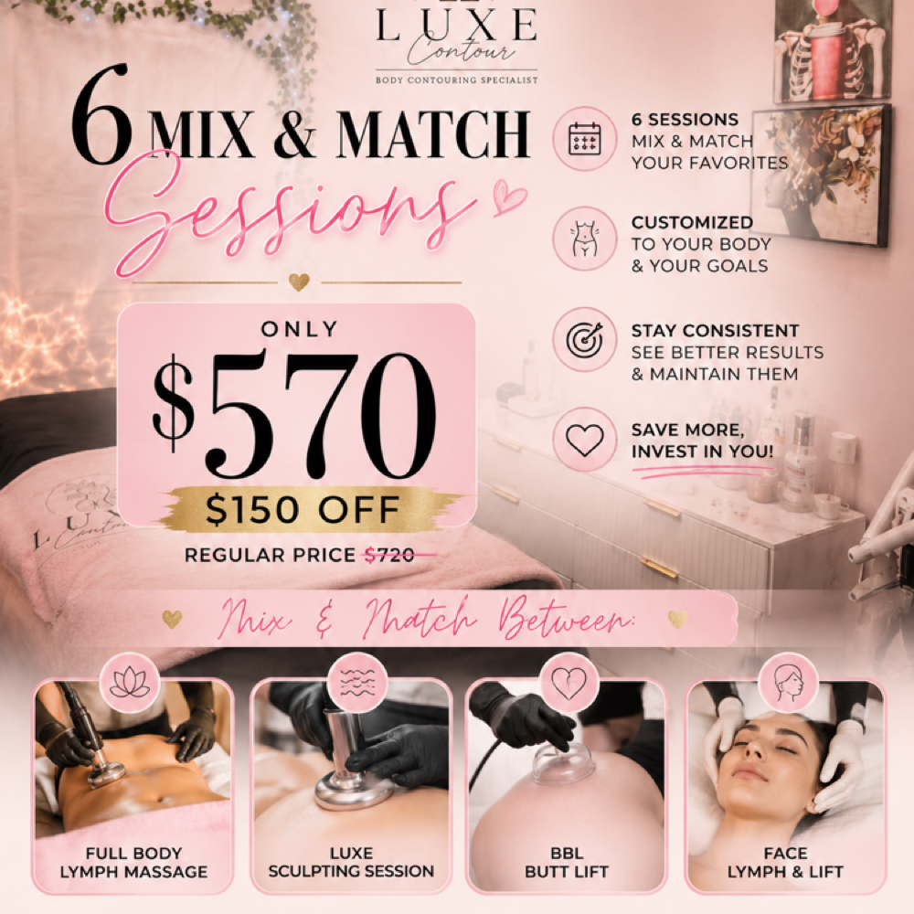 6 - Mix & Match Sessions at Luxe Contour in Ontario, CA