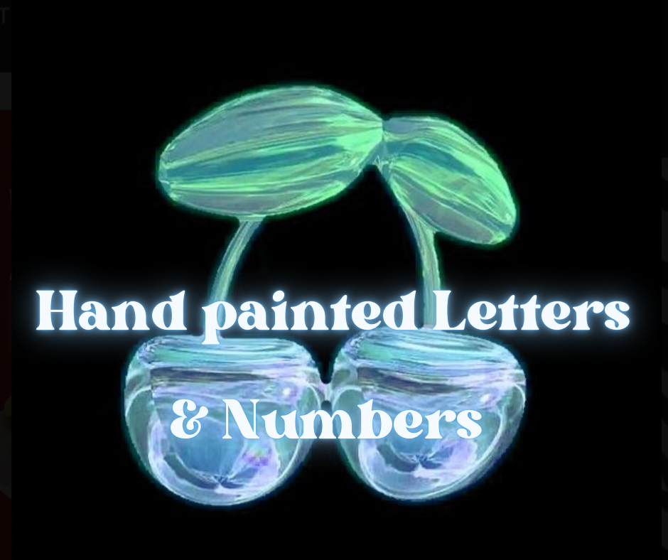 Hand Painted Letters/Numbers