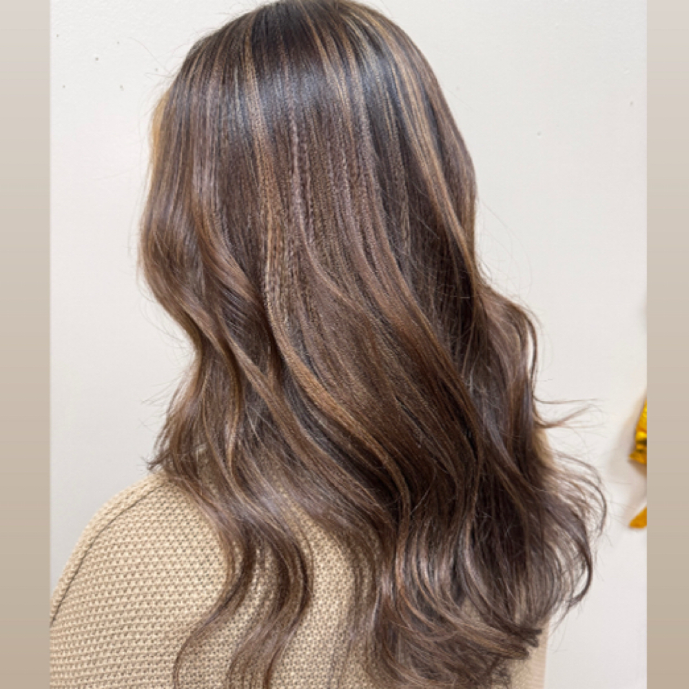 partial highlight & lowlight at GLOW Spa Tanning & Fitness in Owego, NY