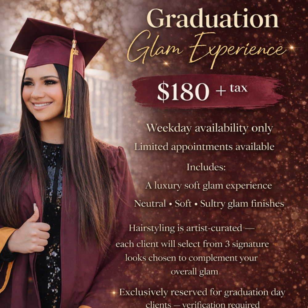 Graduation Glam Weekday Experience at Anahly’s Makeup Artistry in Pasadena, TX