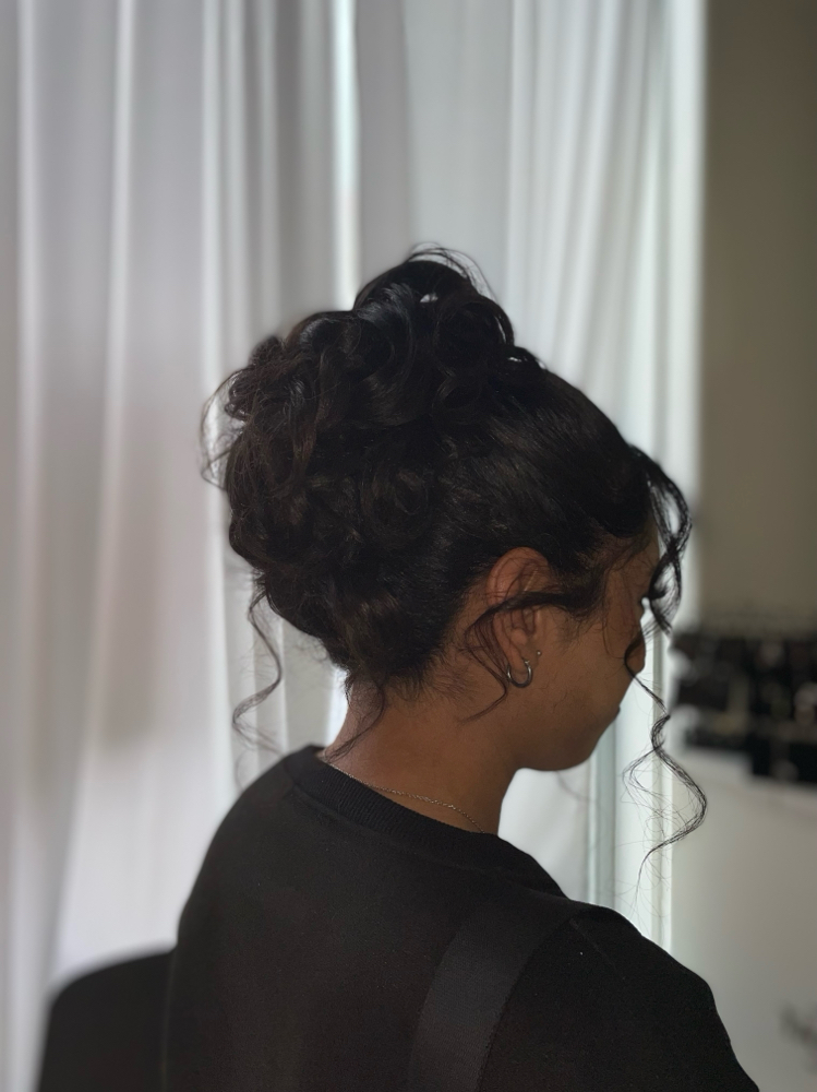Updo Hairstyle at Beloved Beauty Salon in McAllen, TX
